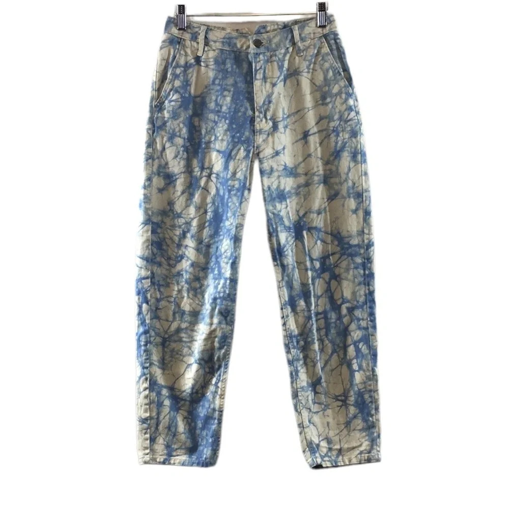 3/$20 Rachel Comey X Target‎ Tie Dye Cropped Chambray Jeans Womens 2 Marble